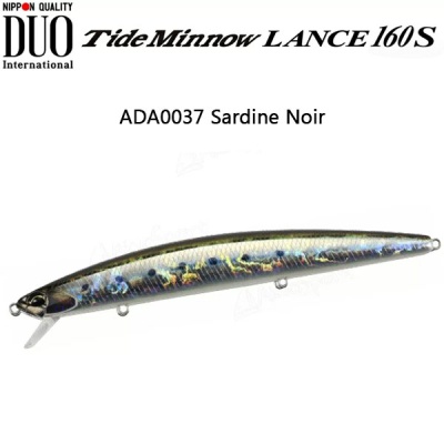DUO Tide Minnow Lance | ADA0037 Sardine Noir