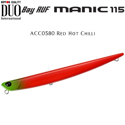 DUO Bay Ruf Manic 115 | ACC0580 Red Hot Chilli