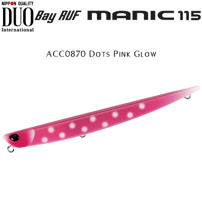 DUO Bay Ruf Manic 115 | ACC0870 Dots Pink Glow