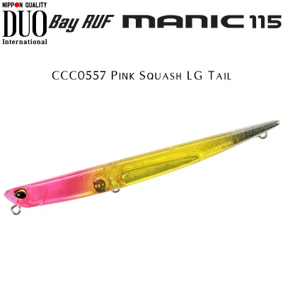 DUO Bay Ruf Manic 115 | CCC0557 Pink Squash LG Tail