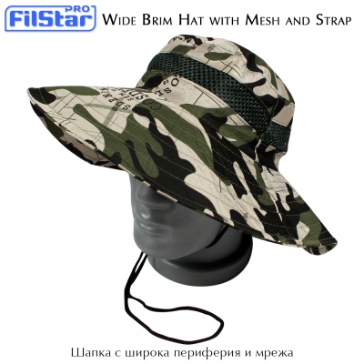 FilStar Hat with Wide Brim and Mesh