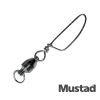 Mustad MA030-BN Ball Bearing Swivel w/Welded ring &amp; Cross-lock snap