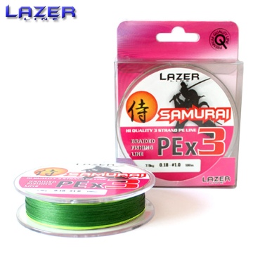 Lazer Samurai PE Braid X3 100m