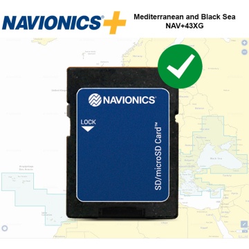 Navionics+ 43XG Mediterranean and Black Sea | Навигационна карта на Средиземно и Черно море