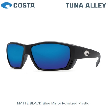 Costa Tuna Alley | Matte Black | Blue Mirror 580P | Sunglasses