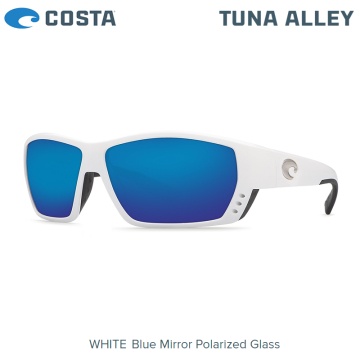 Costa Tuna Alley | White | Blue Mirror 580G | Sunglasses