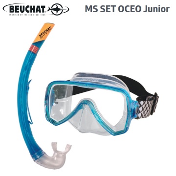 Beuchat OCEO Junior | Детски комплект сини маска и шнорхел