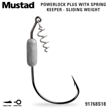 Mustad Power Lock Plus 91768S18 | Офсетови куки