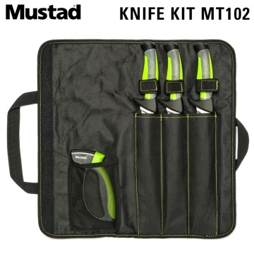 Комплект ножове с точило Mustad Knife Kit MT102