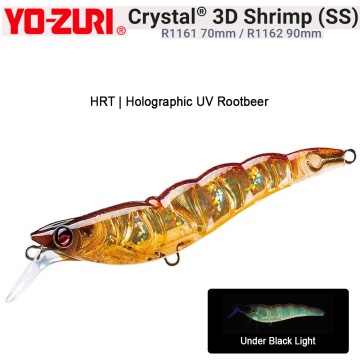 Yo-Zuri R1162 Crystal 3D Shrimp SS 9cm  | Воблер скарида