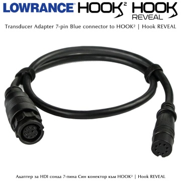 Lowrance 7-Pin Transducer Adapter Cable to HOOK²  | Hook REVEAL