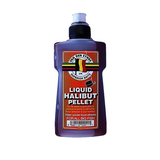 Течна добавка Van den Eynde Liquid Additive Halibut Pellet (халибут пелети)