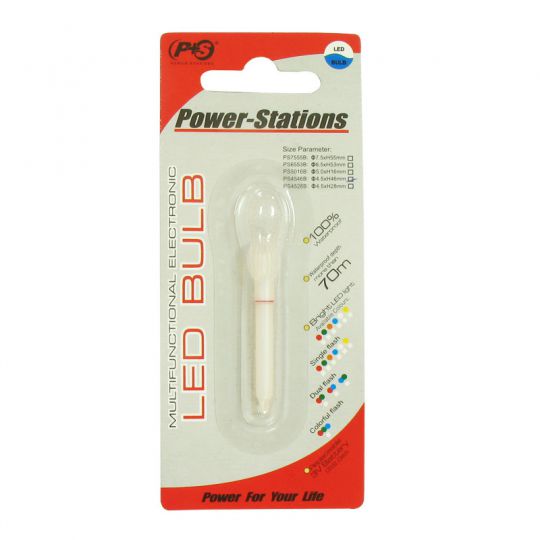 Led Bulb Power Stations 46mm, red