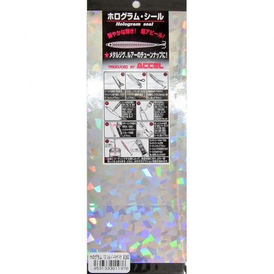 Accel Hologram Seal 10 Silver Shell