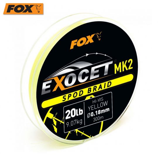 Fox Exocet Mk2 Spod braid Yellow