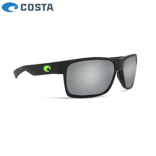 Sunglasses Costa Half Moon - Matte Black - Gray Silver Mirror