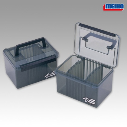 Чехол для спиннера MEIHO VS-4060 Smoke BK | Коробка с блестками