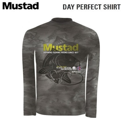 Слънцезащитна блуза Mustad Day Perfect Shirt BBS Camo MCTS05-CM