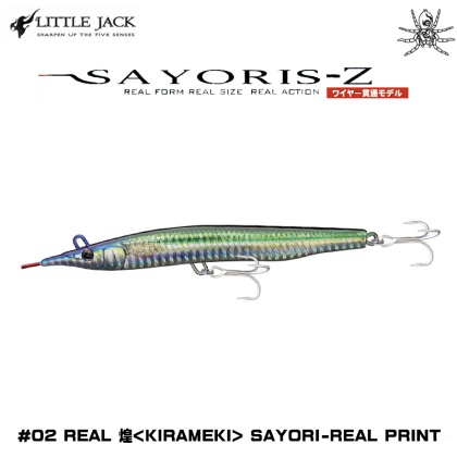 Little Jack SAYORIS Z 133mm 29g | Потъващ пенсил | 02 Real Kirameki Sayori Real Print