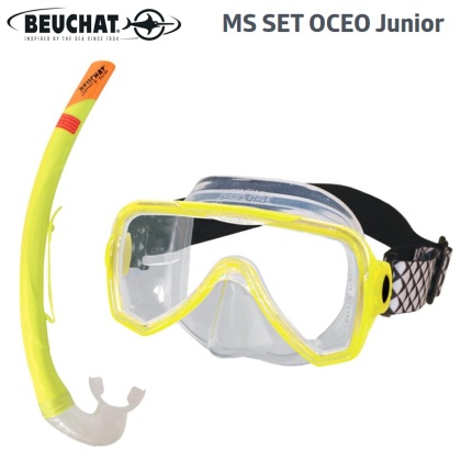 Beuchat OCEO Junior | Детски комплект жълти маска и шнорхел