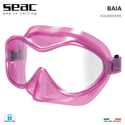 Детска силиконова маска Seac Sub Baia | Розова