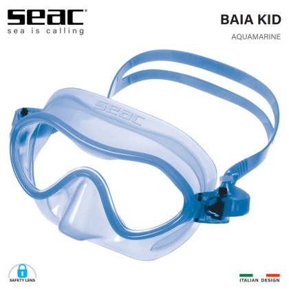 Детска силиконова маска Seac Sub Baia Kid | Синя