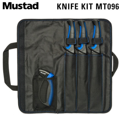 Комплект ножове с точило Mustad Knife Kit MT096