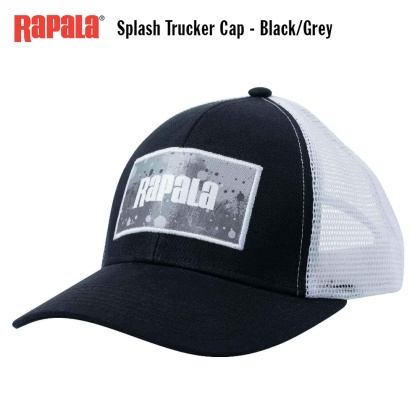 Шапка с козирка Rapala Splash Trucker Cap | Black Grey | APRSCTCBWG