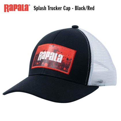 Rapala Splash Trucker Cap | Black Red | APRSCTCBWR