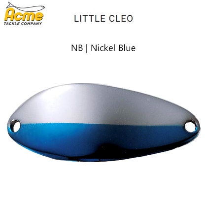 Acme Little Cleo Spinning Spoon | Color NNB | Nickel Blue