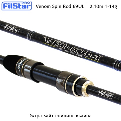 Ultra Light Spinning Rod Filstar Venom 69UL 2.10m
