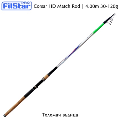 Telematch rod Filstar Corsar HD Match | 4.00m 30-120g