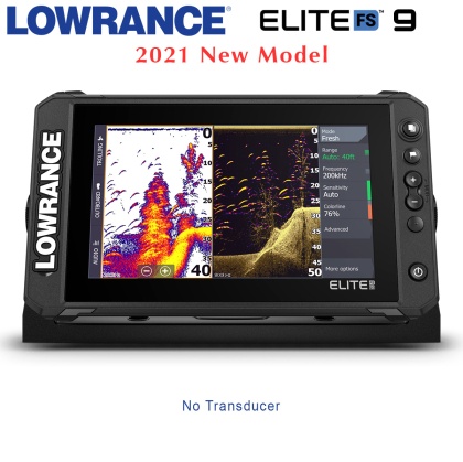 Lowrance Elite-9 FS with No Transducer | Fish Reveal Screen