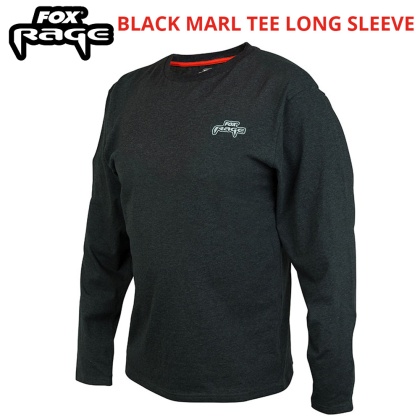 Мъжка блуза с дълъг ръкав Fox Rage Black Marl Tee Long Sleeve