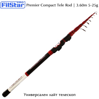 Telescopic rod Filstar Premier Compact Tele | 3.60m 5-25g