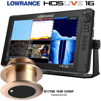 Lowrance HDS 16 LIVE with Airmar B175M transducer