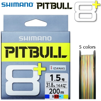 Shimano PITBULL 8+ | PE line 200m | 5 colors
