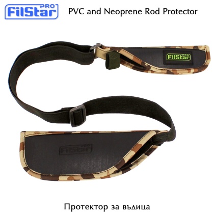 PVC and Neoprene Rod Protector with Elastic Strap