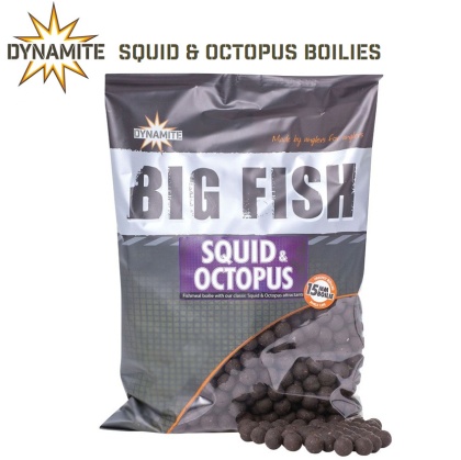 Протеинови топчета Dynamite Baits Big Fish Squid & Octopus Boilies 1.8kg