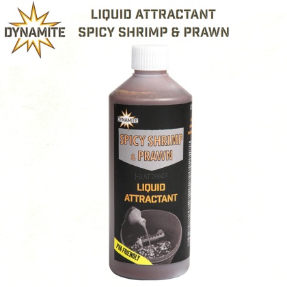 Течен атрактант Dynamite Baits Liquid Attractant | Spicy Shrimp & Prawn | DY1262