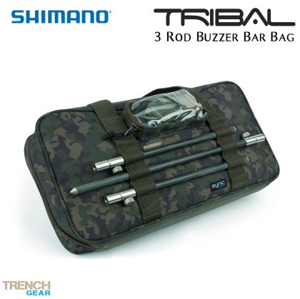 Shimano Tribal Trench Gear 3 Rod Buzzer Bar Bag | SHTTG15