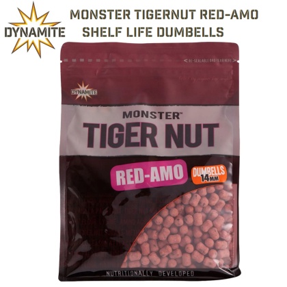 Протеинови дъмбели Dynamite Baits Monster Tiger Nut Red Amo Dumbells 14mm | DY380