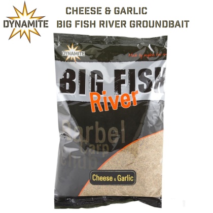 Dynamite Baits Big Fish River Cheese & Garlic Groundbait | DY1371