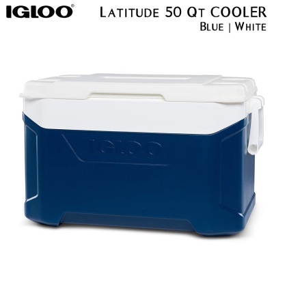 Igloo Latitude 50 qt Cooler | Blue White color