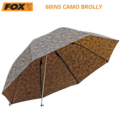 Шарански чадър заслон Fox 60" Camo Brolly CUM268