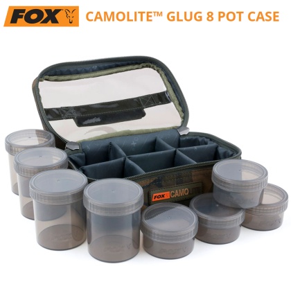 Чанта с кутии за стръв Fox Camolite Glug 8 Pot Case | CLU310