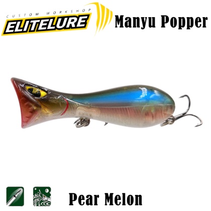 01 Pear Melon | Elitelure Manyu Popper 7.50cm | Попер | AkvaSport.com