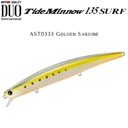 DUO Tide Minnow 135 SURF | AST0333 Golden Sardine