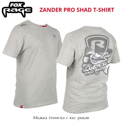 Fox Rage Zander Pro Shad T-Shirt | 100% Cotton