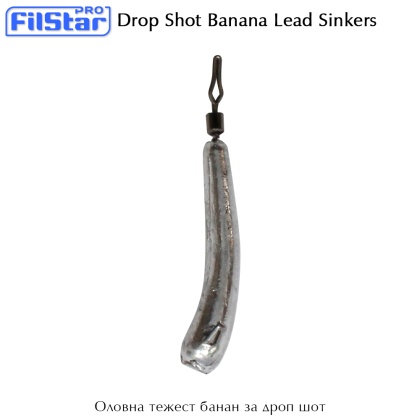 Drop Shot Banana Lead Sinkers